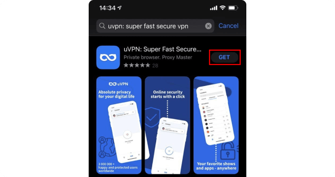 Get VPN for iPhone